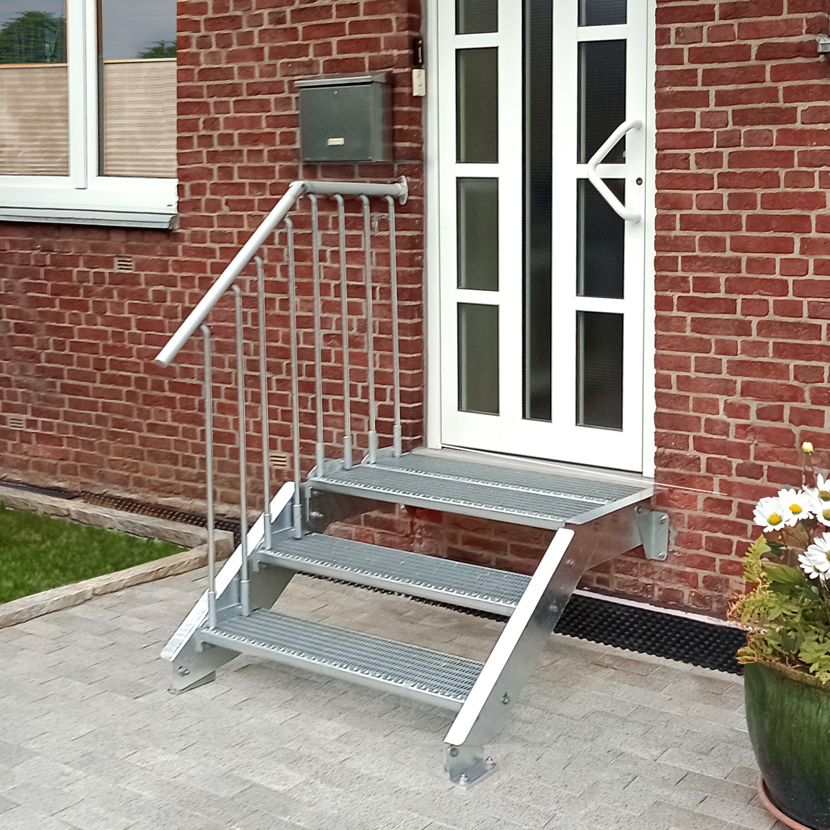 Treppenkopf Anbau Podeststufe