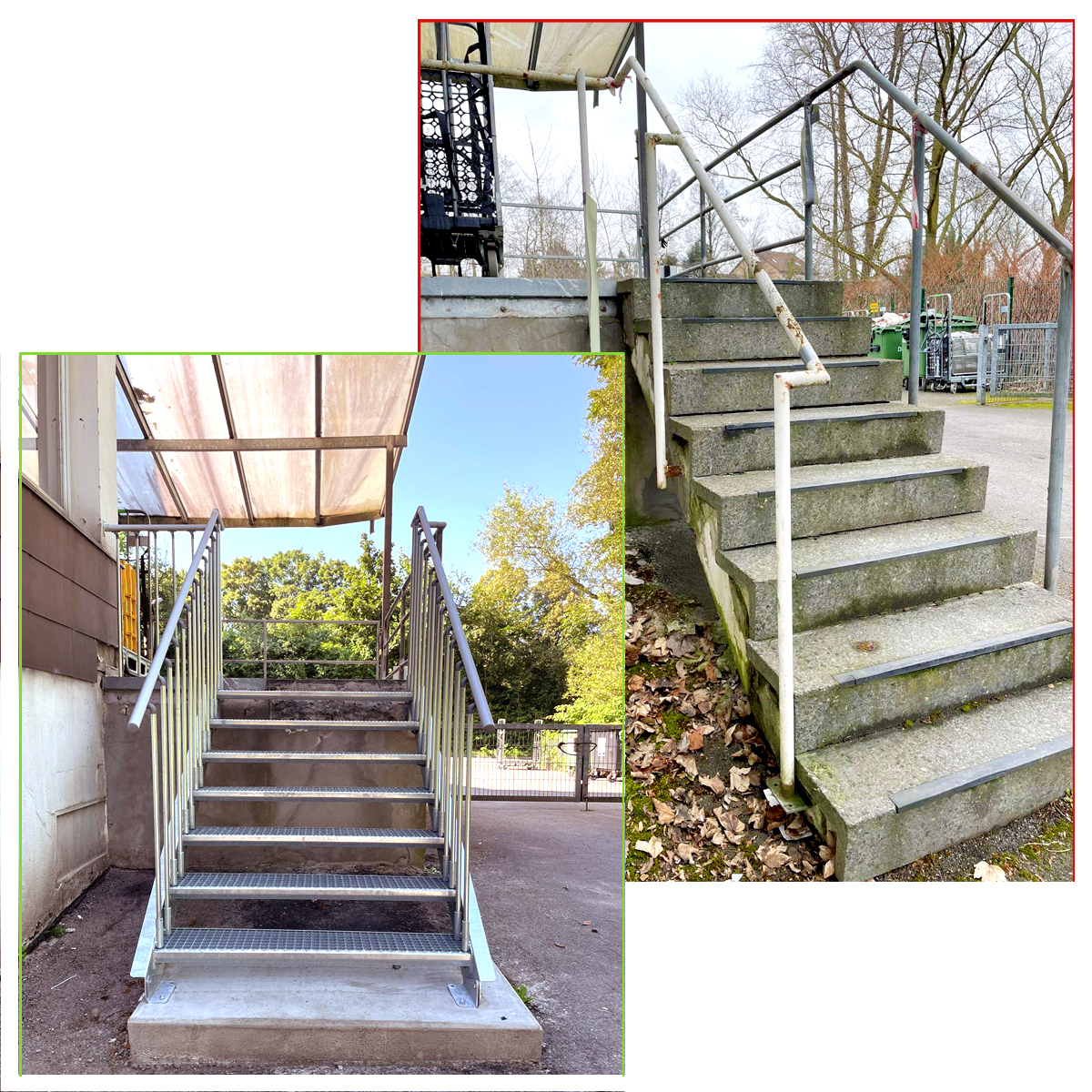 Stahltreppen bei Umbauten