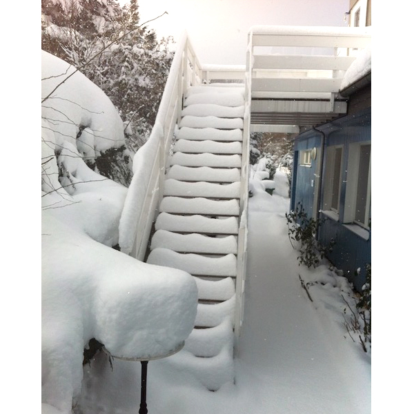 Volle Stufen sind im Winter problematisch