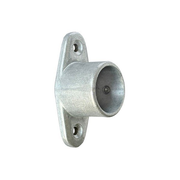 Endstopfen für Rundrohr 40 mm, zum Anschrauben mit 2 x Bohrlöchern