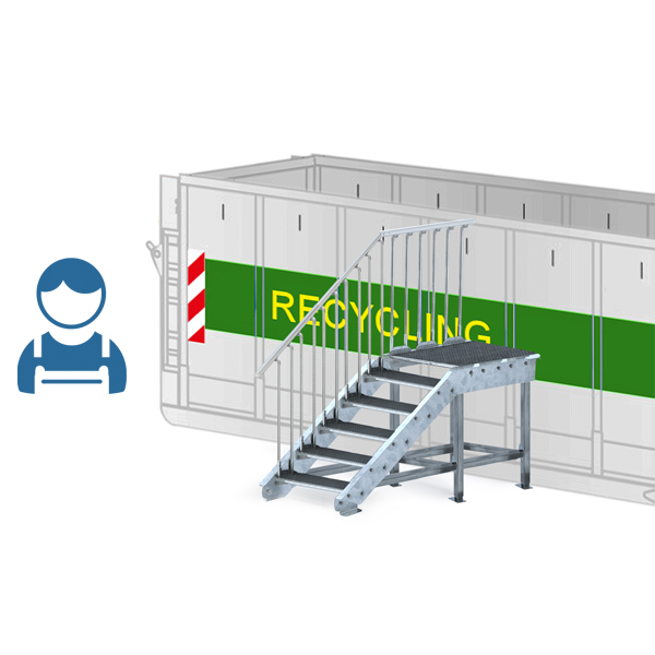 OPTIGO Treppe ist wiederverwertbar