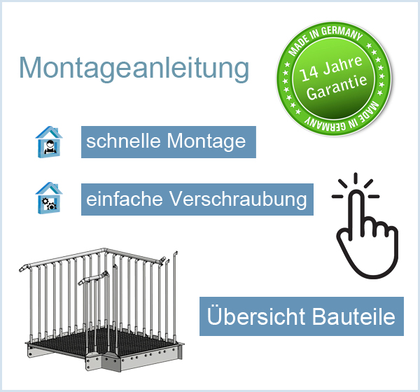 Eckpodest OPTIGO Bausatz Montage